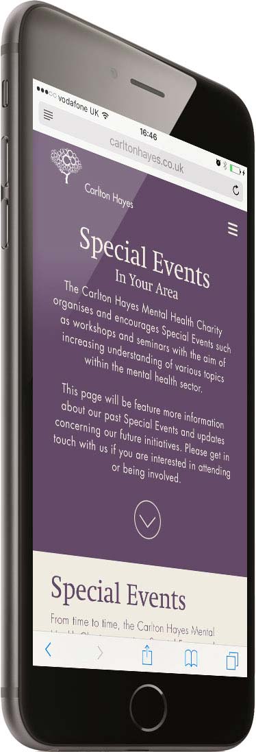 Portfolio Responsive Phone Right Events Carlton Hayes